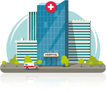 [Translate to Italiano:] Zeichnung Spital